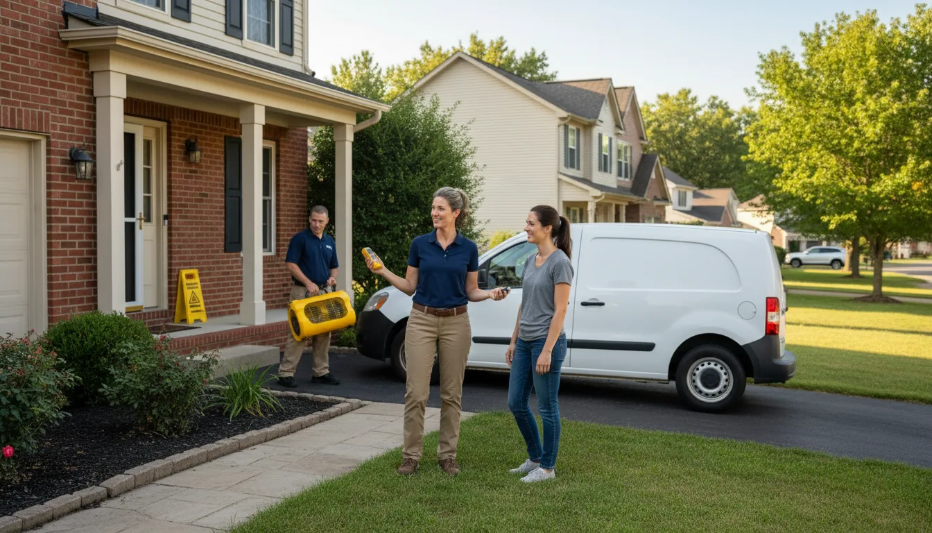 Residential water damage restoration in Hasty, CO